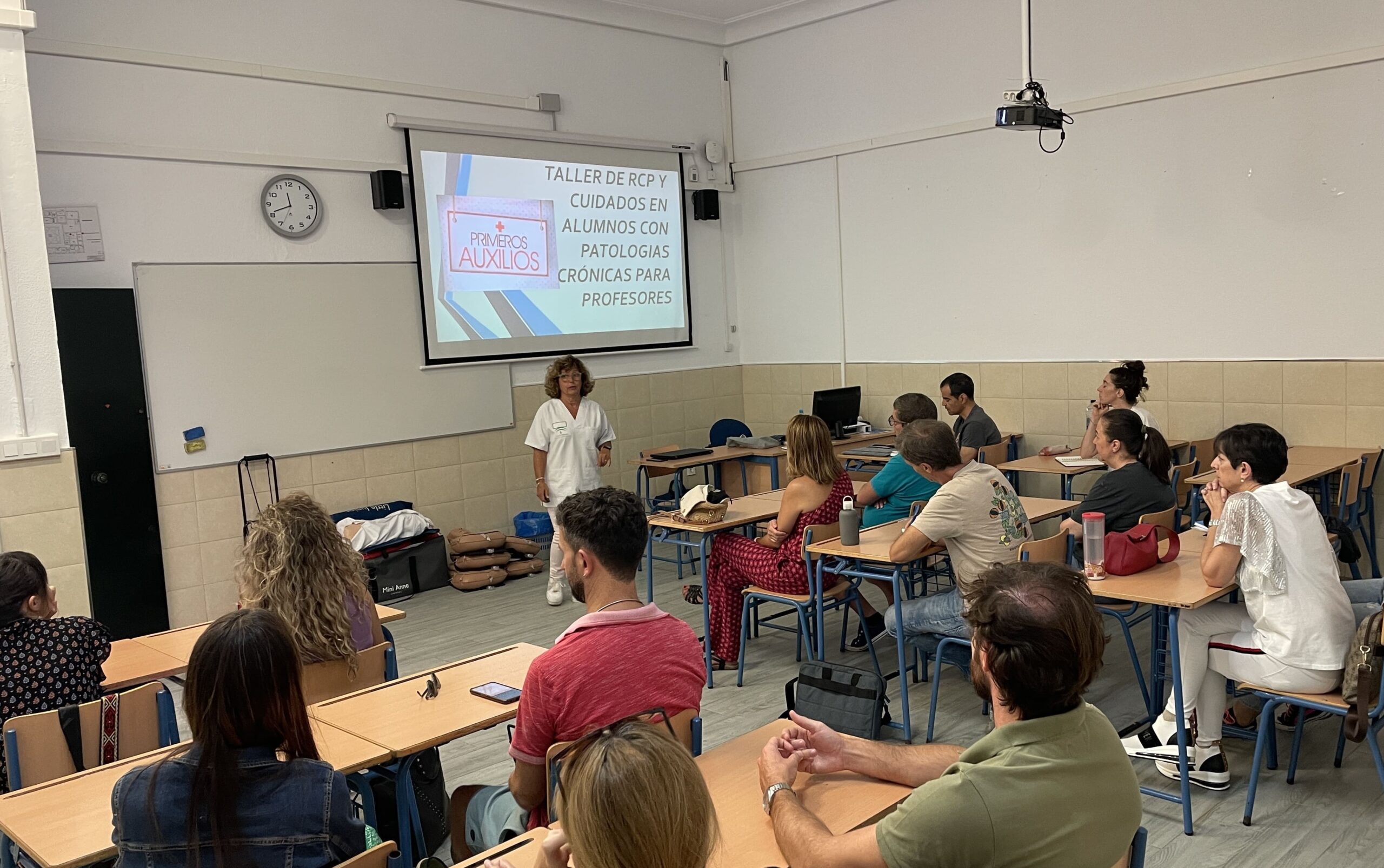 Curso de RCP y primeros auxilios en el IES Santo Domingo de El Puerto de Santa María